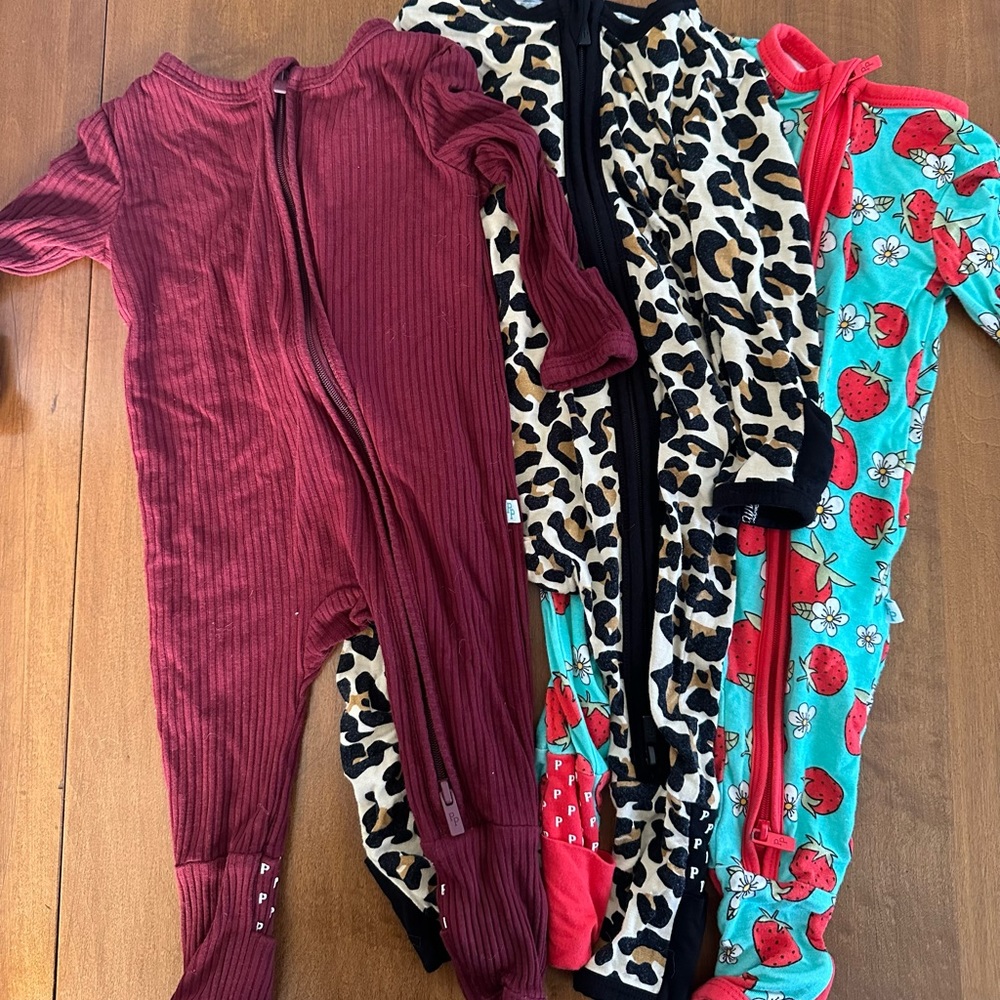 Girls posh peanut convertible sleepers bundle